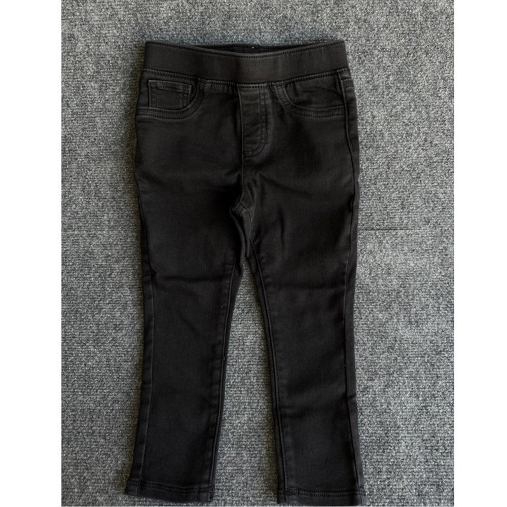 Jumping Beans Denim Jeggings Black Stretch Pull On Casual Basic Toddler 4T